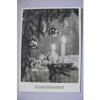 Новогодняя открытка, 1952, подписана (ГДР).