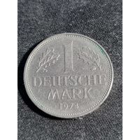 Германия (ФРГ) 1 марка 1974 D