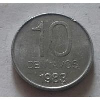 10 сентавос, Аргентина 1983 г.