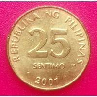 25 сентимо 2001 год * Филиппины