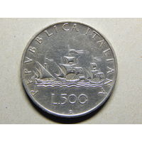 Италия 500 лир б/г (1958-95г.)