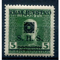 Королевство СХС, Босния и Герцеговина - 1919г. - король Франц Иосиф I, 5 h - 1 марка - MH. Без МЦ!