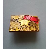 Значок.Герой Советского Союза В. Хоружая