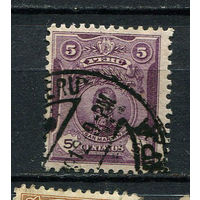 Перу - 1909/1920 - Хосе де Сан-Мартин 5C - [Mi.138b] - 1 марка. Гашеная.  (Лот 96BY)