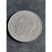 Германия  2 марки 1975 F Конрад Аденауэр