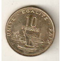 Джибути 10 франк 2013