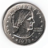1 доллар США 1979 год Сьюзен Б. Энтони двор Р _состояние XF/aUNC