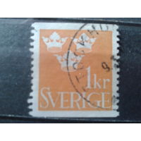 Швеция 1939 Стандарт, герб 1 крона
