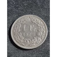 Швейцария 1 франк 1978