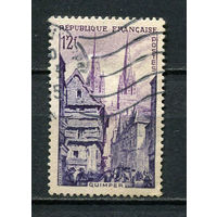 Франция - 1954 - Архитектура - г. Кемпер - [Mi.1007] - 1 марка. Гашеная.  (Лот 69EG)-T2P8