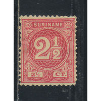NL Колонии Суринам 1890 Номинал Стандарт #24*