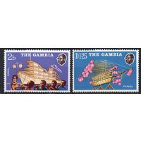 Корабли - фонари Гамбия 1972 год серия из 2-х чистых марок (М)