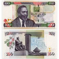 Кения. 100 шиллингов (образца 2010 года, P48e, UNC)