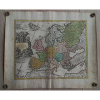 ВКЛ ВКЛ на карте Европы 1720 года