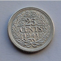 Нидерланды 25 центов, 1941