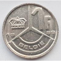 Бельгия 1 франк, 1989 (4-6-2)