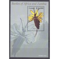 2005 Замбия 1507/B112 Насекомые - Жуки 5,00 евро