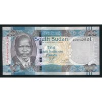 Южный судан 10 фунтов 2011 г. P7. Серия AH. UNC
