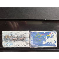 Молдова 1999 Юбилеи полная серия Михель-3,5 евро гаш