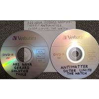 DVD MP3 дискография ARS NOVA, GERARD, SOLSTICE, THULE, ANTIMATTER, OUTER LIMITS, The WATCH - 2 DVD