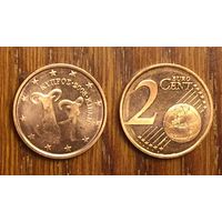 Кипр, 2 цента /евроцента/ 2008 AU