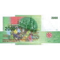 Коморские острова 2000 франков образца 2005 года UNC p17(3)