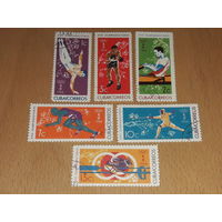 Куба 1964 Спорт. Олимпийские игры в Токио. Полная серия 6 марок