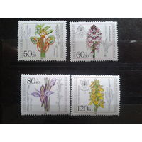 ФРГ 1984 Цветы Михель-6,5 евро полная серия