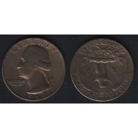 США km164a 25 центов 1 квотер 1967 год (f3