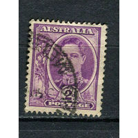 Австралия - 1948/1949 - Король Георг VI 2Р - [Mi.196] - 1 марка. Гашеная.  (Лот 25DP)