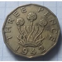 Великобритания 3 пенса, 1942      ( 1-1-4 )