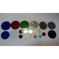 Светофильтры без оправы  и др. для разных моделей микроскопов -лот N1