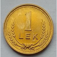 Албания 1 лек 1988 г. Алюминиевая бронза. Желтый цвет