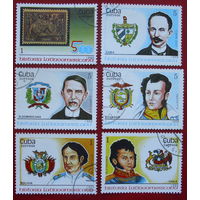 Куба. История Латинской Америки. ( 6 марок ). 1988 года. 6-2.