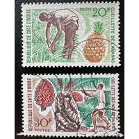 Кот д`Ивуар. 1967 год. Сельскохозяйственные работы.  Mi:CI 312-312. Почтовое гашение.