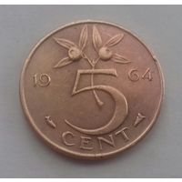 5 центов, Нидерланды 1964 г.