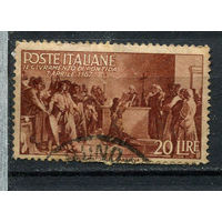 Италия - 1946 - Республика 20L - [Mi.730] - 1 марка. Гашеная.  (Лот 38ER)-T7P24