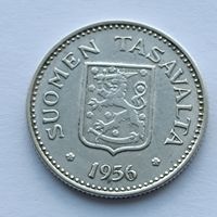 200 марок Финляндия 1956 года. Серебро 500. Монета не чищена. 33