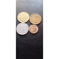 Израиль 4 монеты одним лотом
