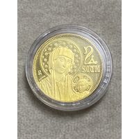 Сан-Марино 2 скудо, 2002 Чимабуэ, 6,45 гр. золото 0,900, Proof