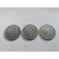 Германия ФРГ 2 марки (цена за одну)