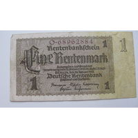 Германия 1 марка 1937 ( номер коричневого цвета.   ) Ro 166 c
