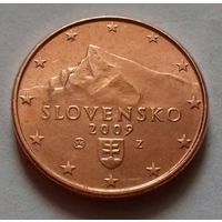 2 евроцента, Словакия 2009 г., AU