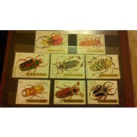 Жуки, насекомые, фауна, марки, Бурунди, 1970