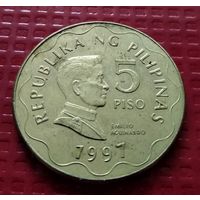 Филиппины 5 песо 1997 г. #41109