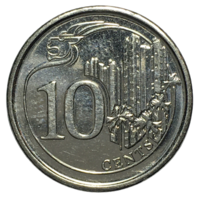 Сингапур 10 центов, 2015