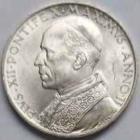 5 лир 1940 Пий XII. UNC