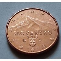 1 евроцент, Словакия 2015 г., AU