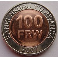Руанда. 100 франков 2007 год KM#32