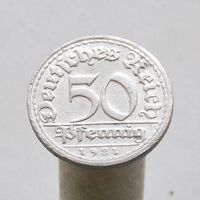 Германия 50 пфеннигов 1921 D